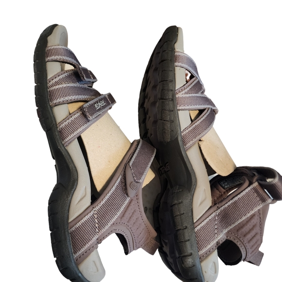EUC Teva Purple Grey Lavender Tirra 4266 Hiking Adjustable Sandals - Picture 5 of 8